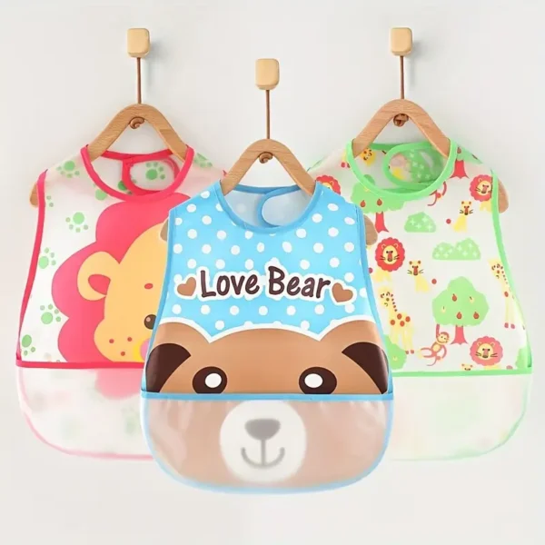 3 bavoirs aléatoires pour bébé – Image 3