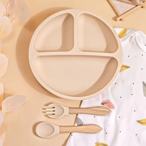 Set de couverts bébé en silicone (3 pièces) – Image 5