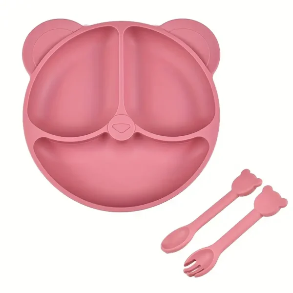 Set de couverts bébé en silicone (3 pièces) – Image 3