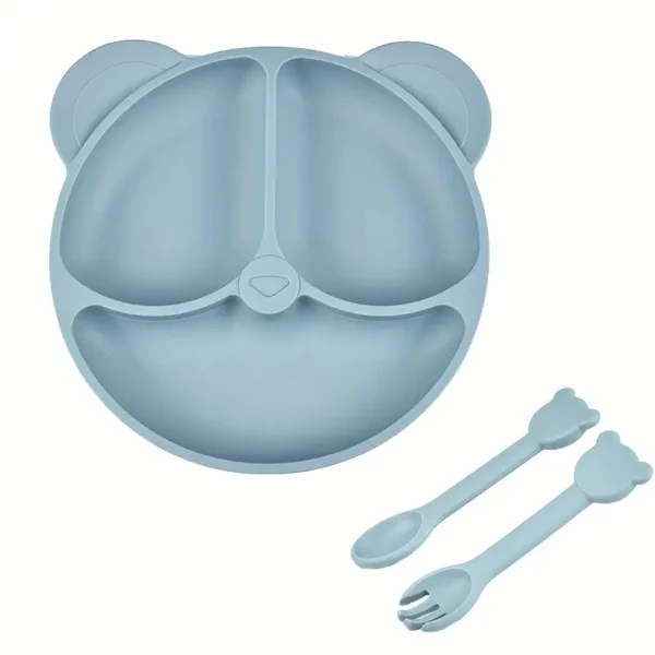 Set de couverts bébé en silicone (3 pièces) – Image 2
